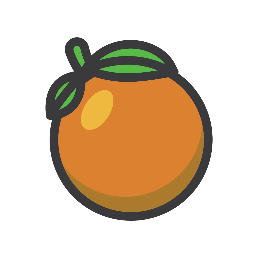 Casinofokus Icon mit Orange