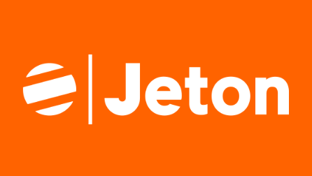 Orange-Weißes Logo der Bezahlmethode Jeton