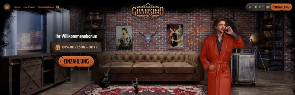 Willkommensangebot im Gransino Online Casino