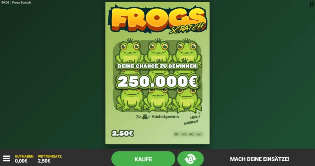 Scratch Card Frogs Scratch