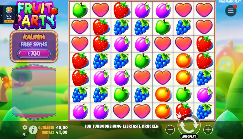 Fruit Party 1 Slot vom Spielentwickler Pragmatic Play