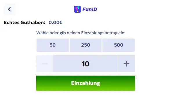 Zahlungsmethode Fun ID im Online Casino RT Bet