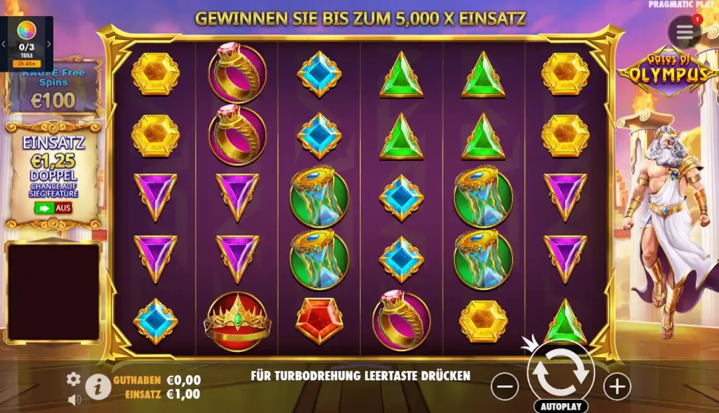 Gates of Olympus Slot vom Spielentwickler Pragmatic Play