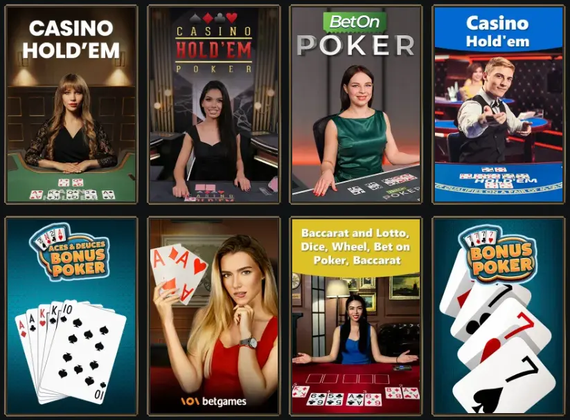 Einblick in das Poker Spielangebot im Live Casino