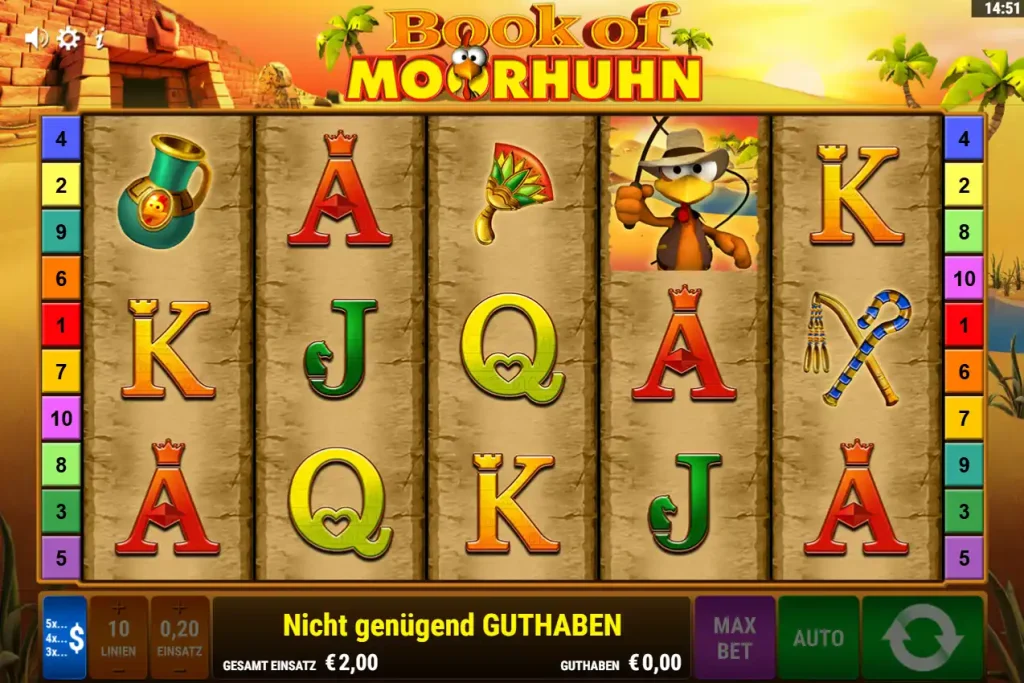 Slot Book of Crazy Chicken von Bally Wulff