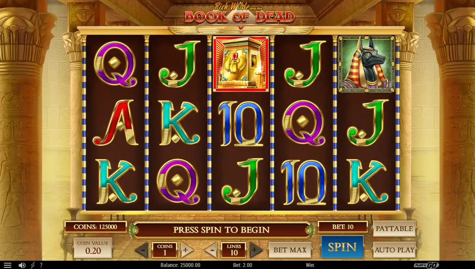 Slot Book of Dead vom Studio PlaynGo