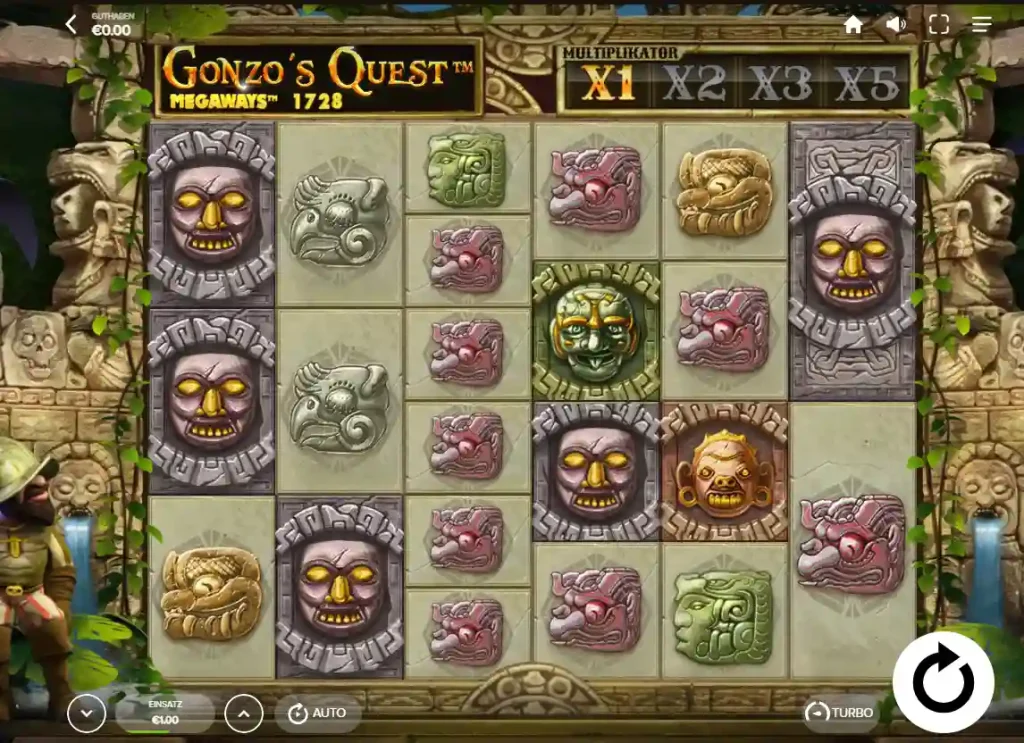 Gonzos Quest Megaways Slot vom Provider Red Tiger