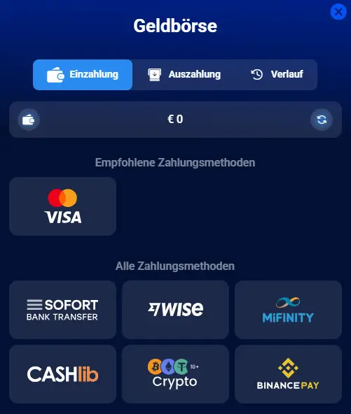 Zahlungsmethoden im Online Casino Azurslot