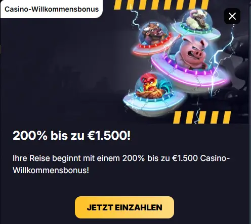 Willkommensbonus im Roibets Online Casino