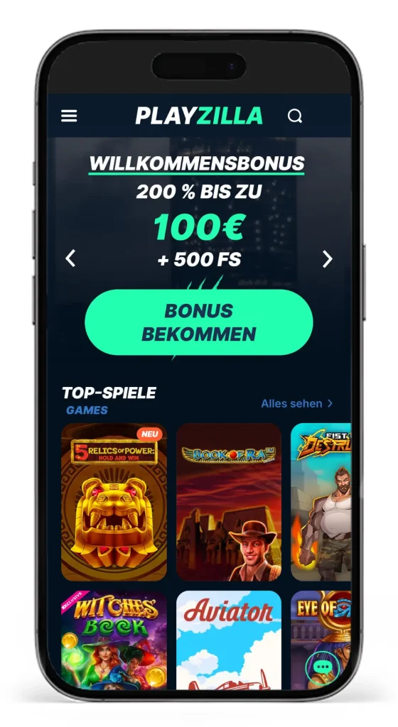 Willkommensbonus beim Paysafecard Online Casino PlayZilla