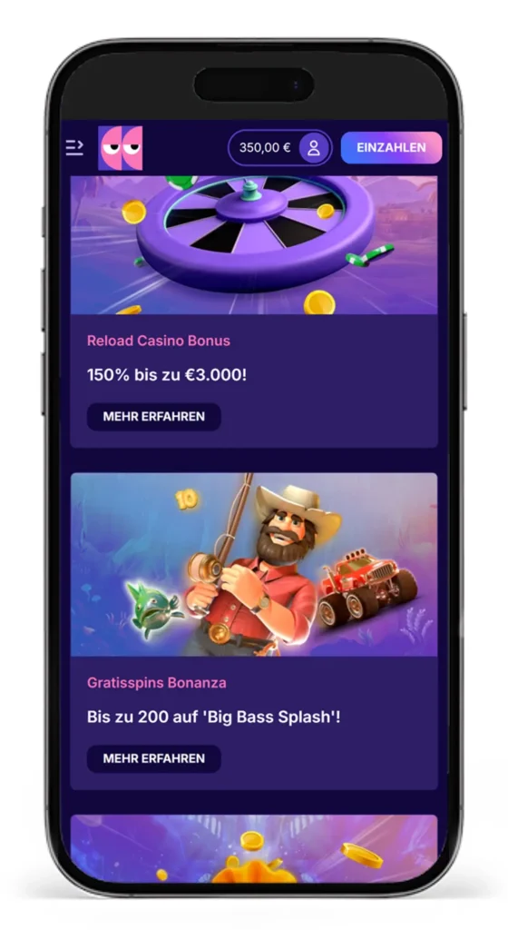 Bonusaktionen im Blindluck Online Casino