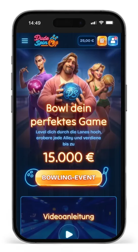Bowling Event im DudeSpin Online Casino