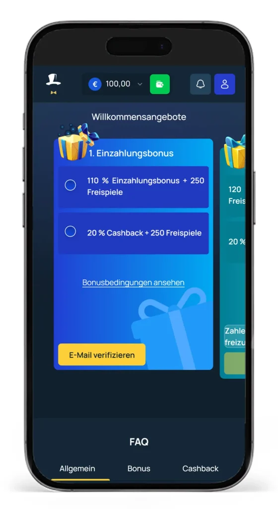 Der FortuneJack Willkommensbonus