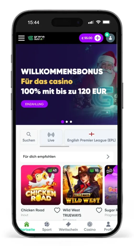 Willkommensbonus im GranaWin Online Casino