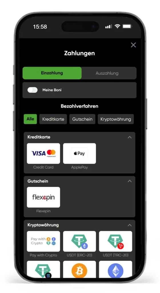 Einzahlungsmethoden im GranaWin Online Casino