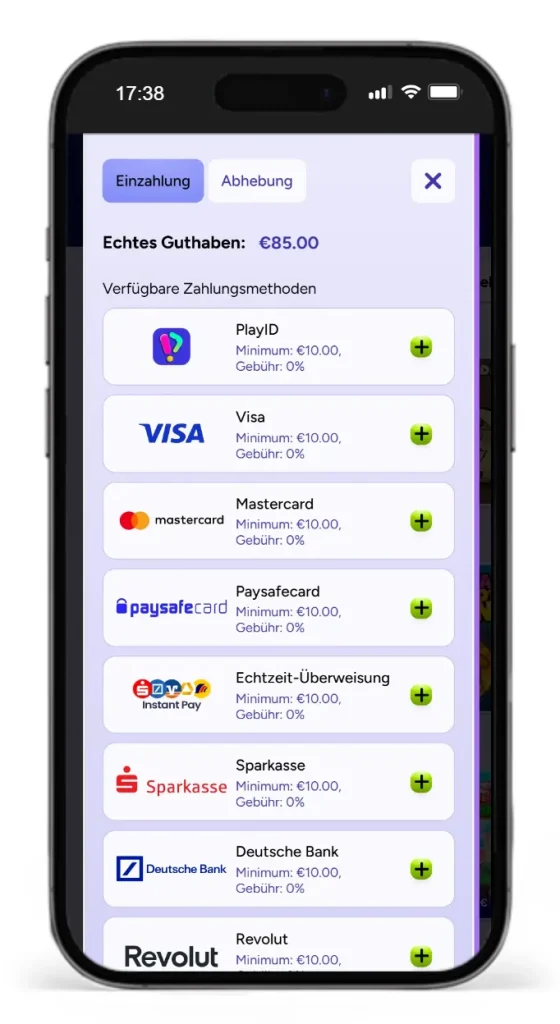 Zahlungsmöglichkeiten im Spinbara Online Casino