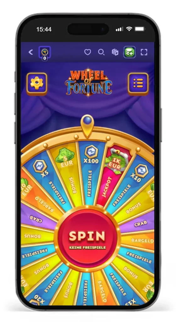 Wheel of Fortune im Alf Casino