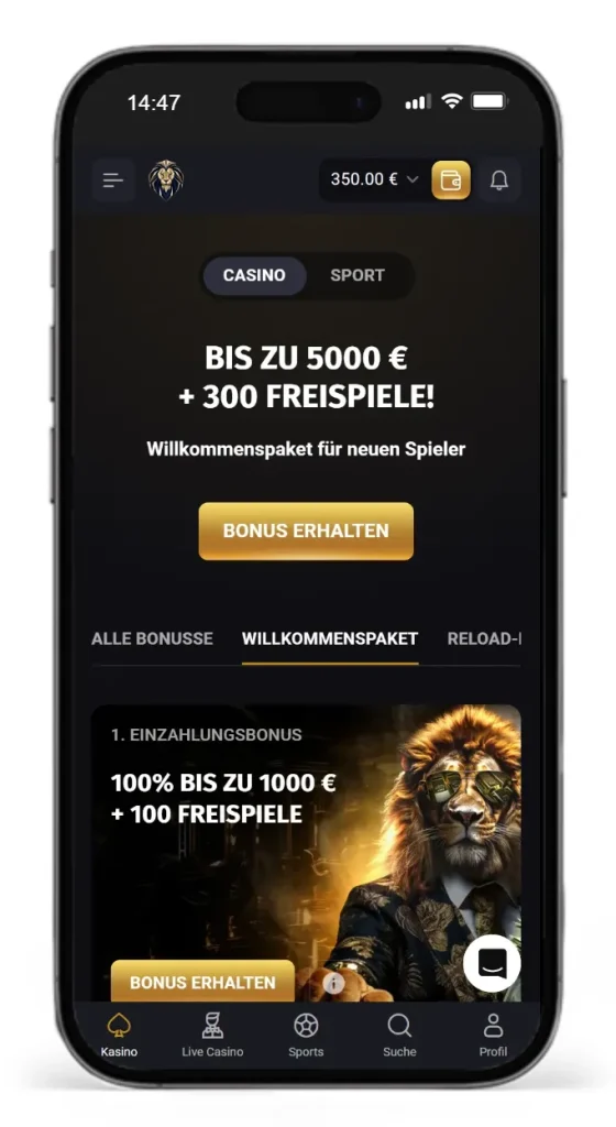 Willkommenspaket bei Fortuneplay