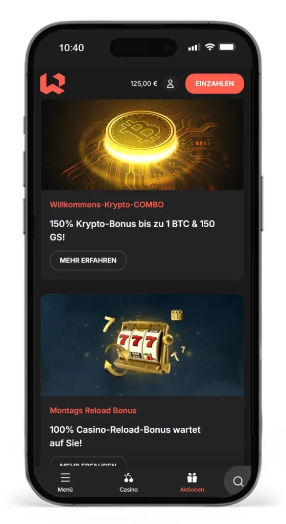 Verschiedene Bonusaktionen bei Wettson