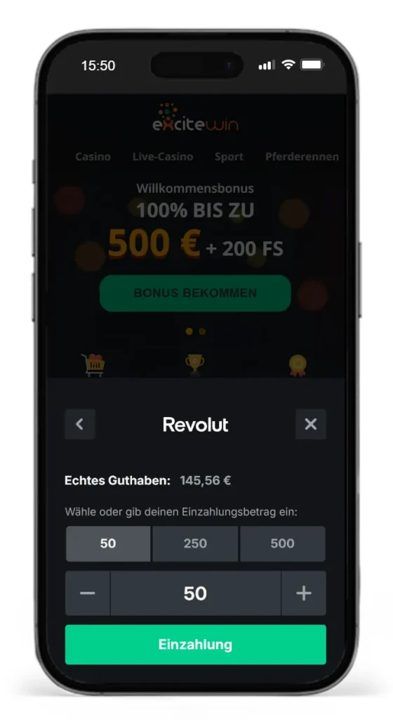 ExciteWin Casino mit Revolut