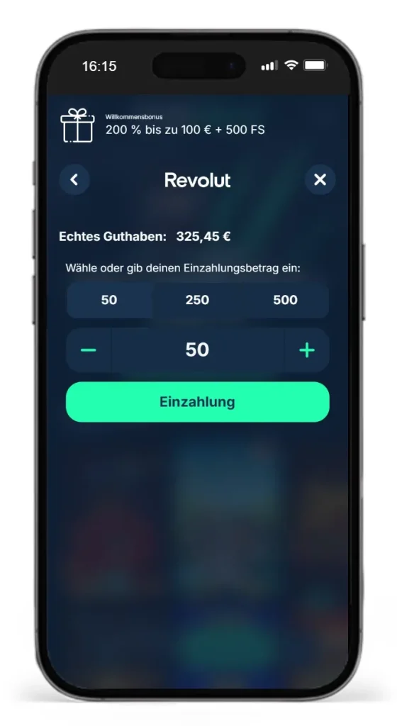 Zahlungen mit Revolut bei PlayZilla