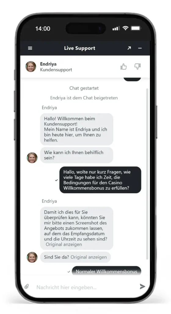 Der ExciteWin Live Chat im Test
