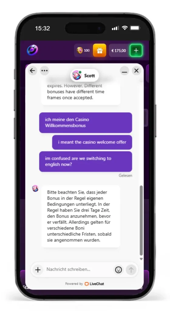 Der Slotrave Live Chat im Test