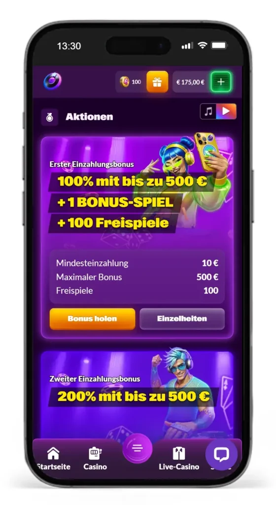 Willkommensbonus im Slotrave Online Casino