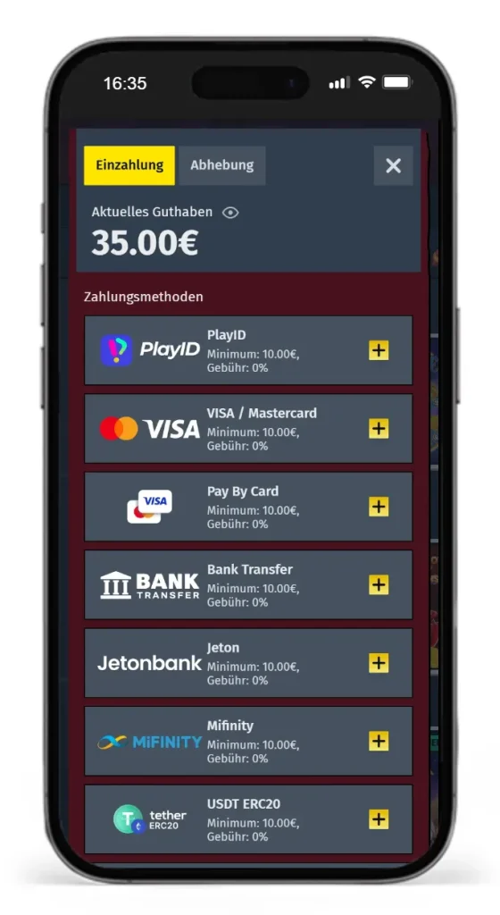 Zahlungsoptionen im AllySpin Casino
