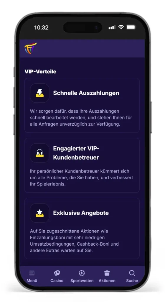 VIP-Programm im Fiestaslots Online Casino