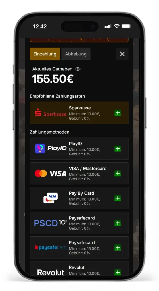 Zahlungsmethoden im Legiano Online Casino