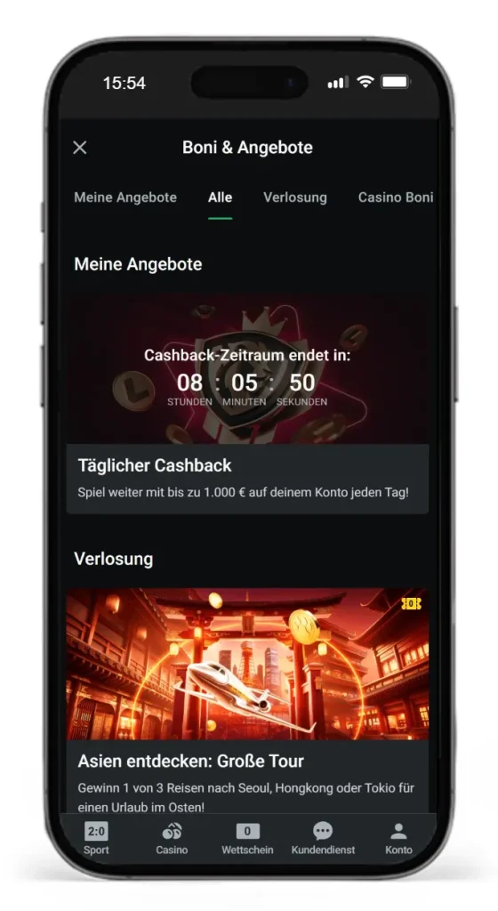 Cashback Aktion bei Leon