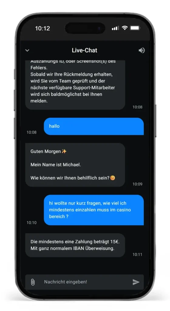 Der Leonbet Live Chat im Test