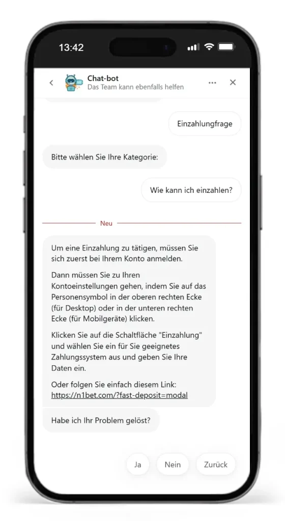 Der N1Bet Live Chat im Test