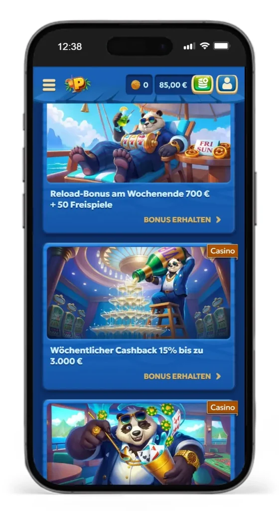 Bonusaktionen im Pandido Online Casino