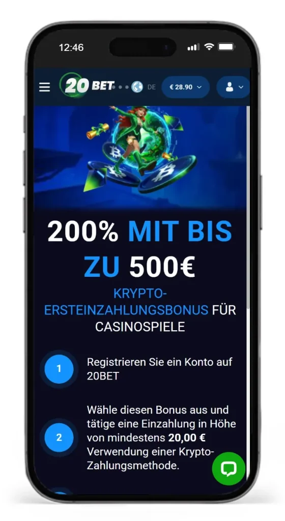 200% Krypto Willkommensbonus