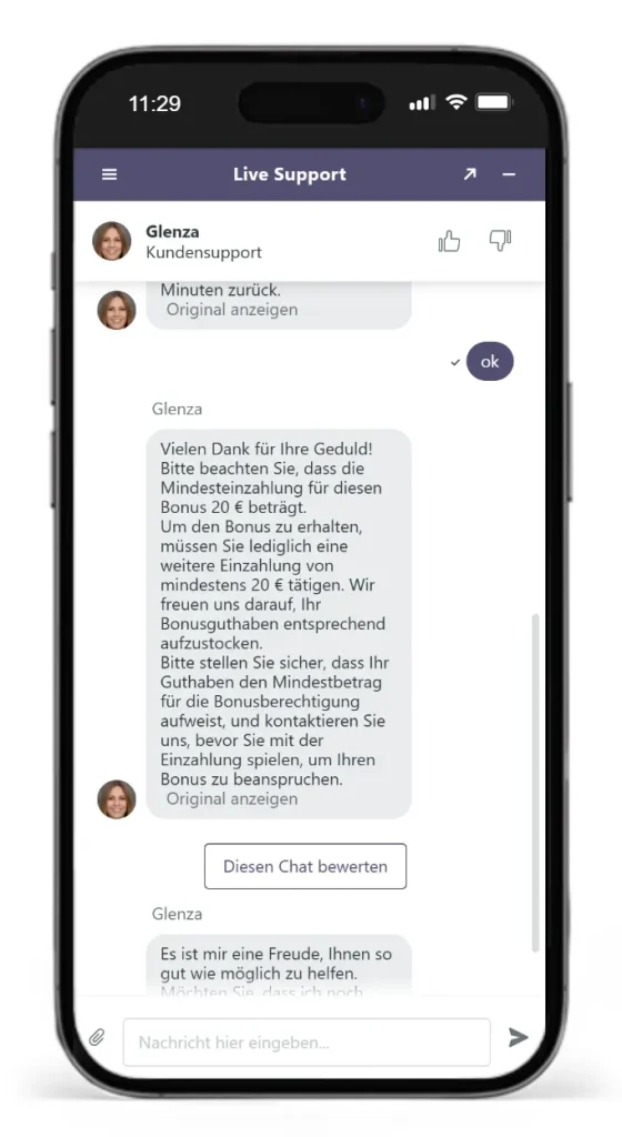 Der QuickWin Live Chat im Test