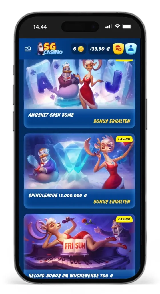 Bonusaktionen im SG Casino