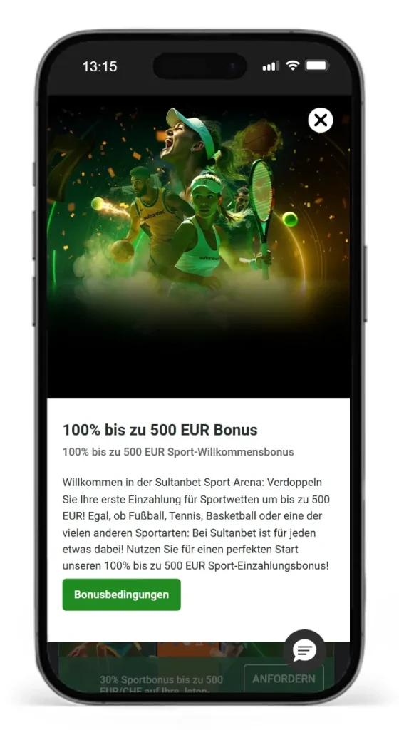 Sport Willkommensbonus bei Sultanbet