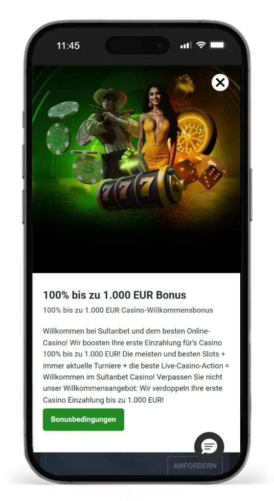 Willkommensbonus im Sultanbet Online Casino