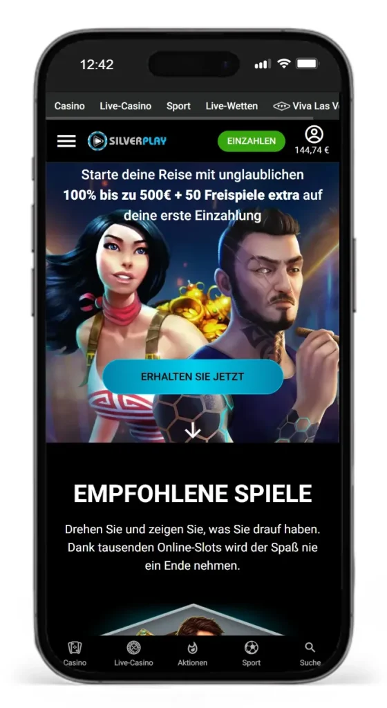 Ersteinzahlungsbonus bei Silverplay