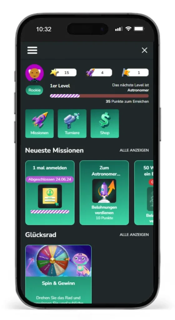 Missionen bei 1Bet