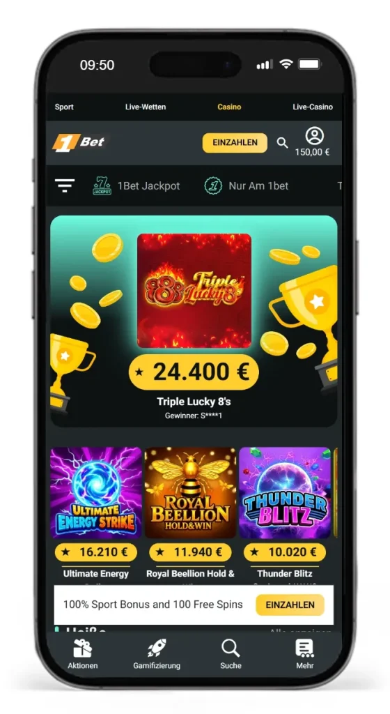Slots im 1Bet Online Casino