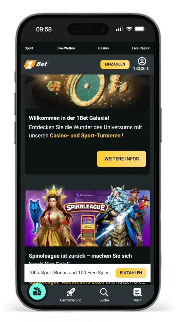 Treueprogramm bei 1Bet