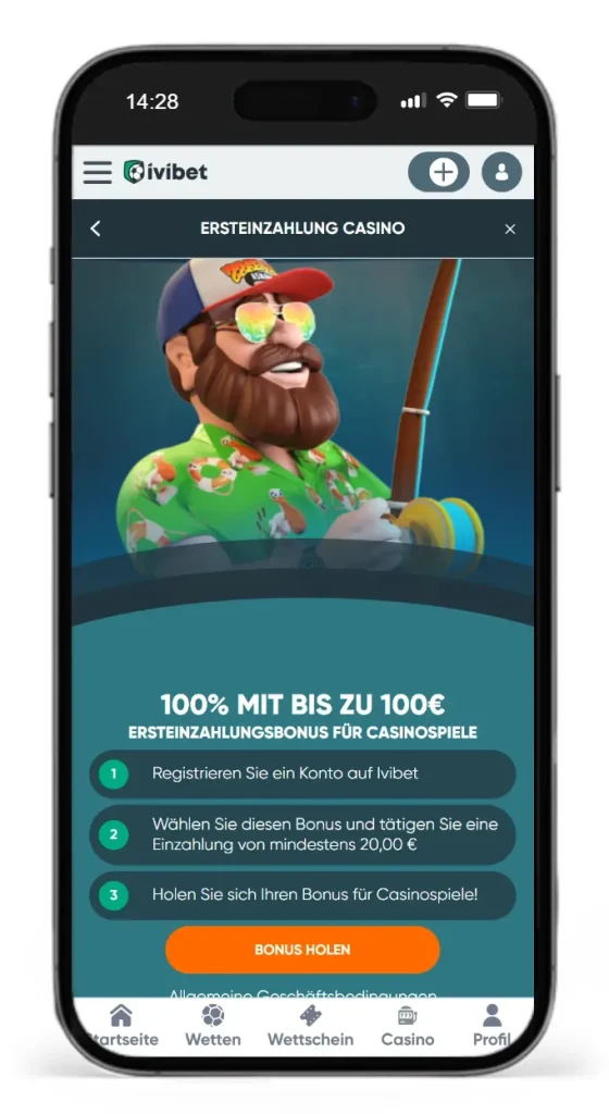Bester Casino Bonus bei Ivibet