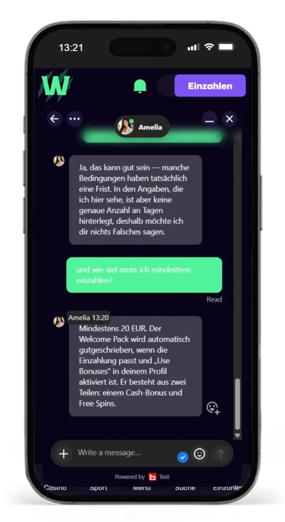 Der Winbeat Live Chat im Test